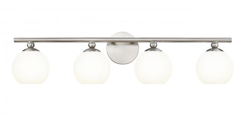 Z-Lite Neoma 4 Light Vanity in Brushed Nickel and Finish Model: 1100-4V-BN