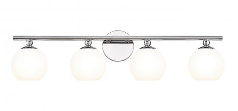 Z-Lite Neoma 4 Light Vanity in Brushed Nickel and Finish Model: 1100-4V-BN