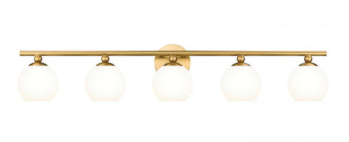 Z-Lite Neoma 5 Light Vanity in Brushed Nickel and Finish Model: 1100-5V-BN