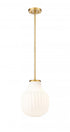Z-Lite Newbury 1 Light Pendant in Matte Black Finish Model: 7510P10-MB