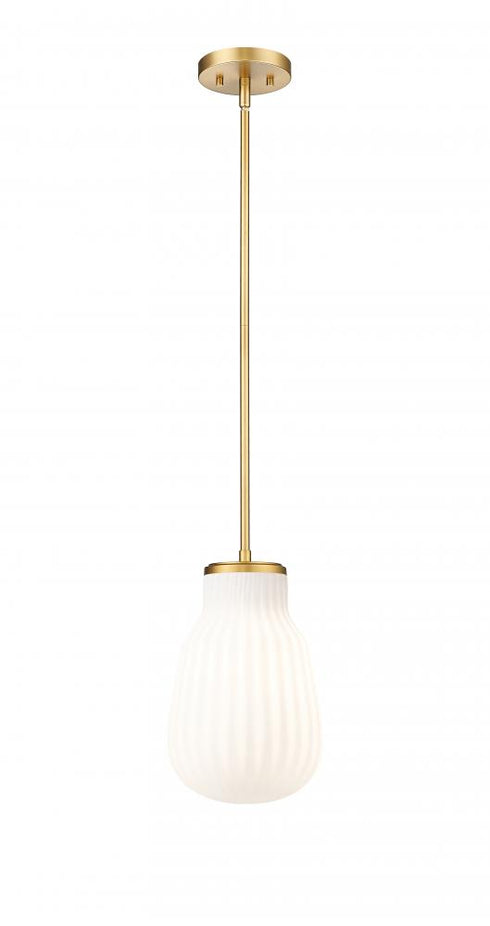 Z-Lite Newbury 1 Light Pendant in Matte Black Finish Model: 7511P8-MB