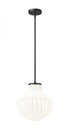 Z-Lite Newbury 1 Light Pendant in Matte Black Finish Model: 7512P13-MB