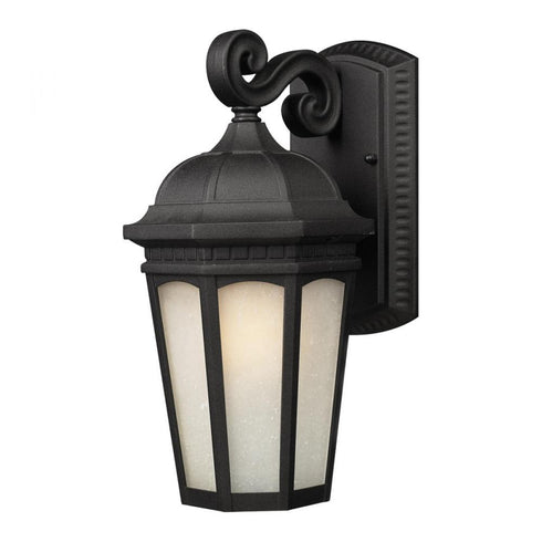 Z-Lite Newport 1 Light Outdoor Wall Light in Black Finish Model: 508M-BK