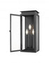 Z-Lite Nova 3 Light Outdoor Wall Light in Black Finish Model: 5018M-BK