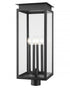 Z-Lite Nova 4 Light Outdoor Post Mount Fixture in Black Finish Model: 5018PHBR-BK