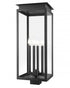 Z-Lite Nova 4 Light Outdoor Post Mount Fixture in Black Finish Model: 5018PHBS-BK