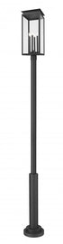 Z-Lite Nova 4 Light Outdoor Post Mounted Fixture in Black Finish Model: 5018PHBR-5010P-BK