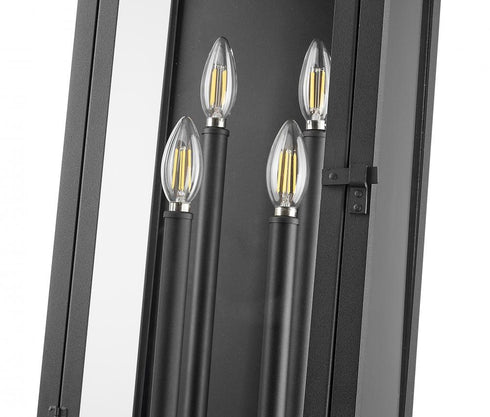 Z-Lite Nova 4 Light Outdoor Wall Light in Black Finish Model: 5018B-BK