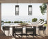 Z-Lite Nova 5 Light Outdoor Chain Mount Ceiling Fixture in Black Finish Model: 5018CHXL-BK