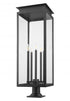 Z-Lite Nova 5 Light Outdoor Pier Mounted Fixture in Black Finish Model: 5018PHXLR-533PM-BK