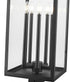 Z-Lite Nova 5 Light Outdoor Post Mount Fixture in Black Finish Model: 5018PHXLS-BK