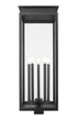 Z-Lite Nova 5 Light Outdoor Post Mount Fixture in Black Finish Model: 5018PHXLS-BK