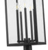 Z-Lite Nova 5 Light Outdoor Post Mounted Fixture in Black Finish Model: 5018PHXLR-5010P-BK