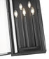 Z-Lite Nova 5 Light Outdoor Wall Light in Black Finish Model: 5018XL-BK