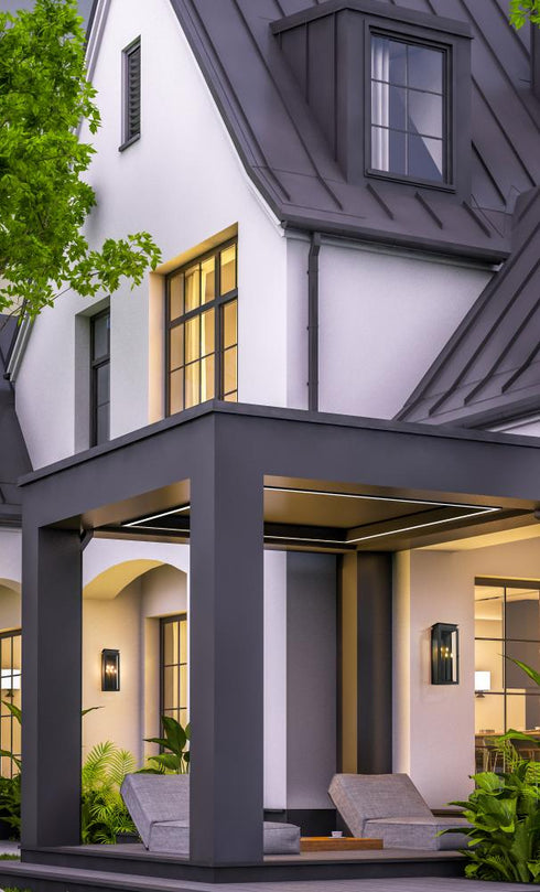 Z-Lite Nova 5 Light Outdoor Wall Light in Black Finish Model: 5018XL-BK