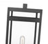 Z-Lite Nuri 1 Light Outdoor Pier Mounted Fixture in Black Finish Model: 596PHBR-553PM-BK