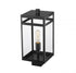 Z-Lite Nuri 1 Light Outdoor Post Mount Fixture in Black Finish Model: 596PHMS-BK