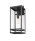 Z-Lite Nuri 1 Light Outdoor Wall Light in Black Finish Model: 596B-BK