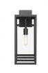 Z-Lite Nuri 1 Light Outdoor Wall Light in Black Finish Model: 596B-BK