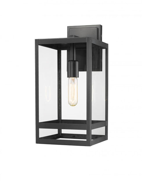 Z-Lite Nuri 1 Light Outdoor Wall Light in Black Finish Model: 596M-BK
