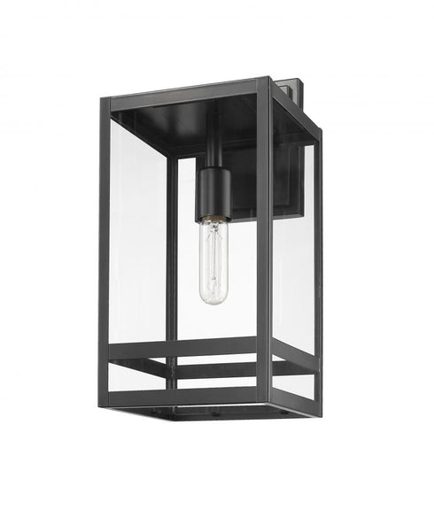 Z-Lite Nuri 1 Light Outdoor Wall Light in Black Finish Model: 596M-BK