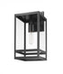 Z-Lite Nuri 1 Light Outdoor Wall Light in Black Finish Model: 596M-BK