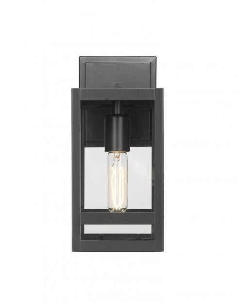 Z-Lite Nuri 1 Light Outdoor Wall Light in Black Finish Model: 596S-BK