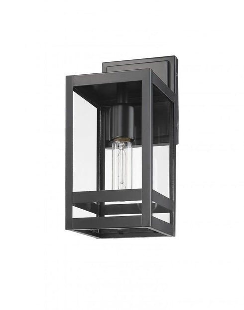 Z-Lite Nuri 1 Light Outdoor Wall Light in Black Finish Model: 596S-BK