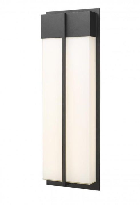 Z-Lite Nyx 2 Light Outdoor Wall Light in Black Finish Model: 5014B-BK-LED
