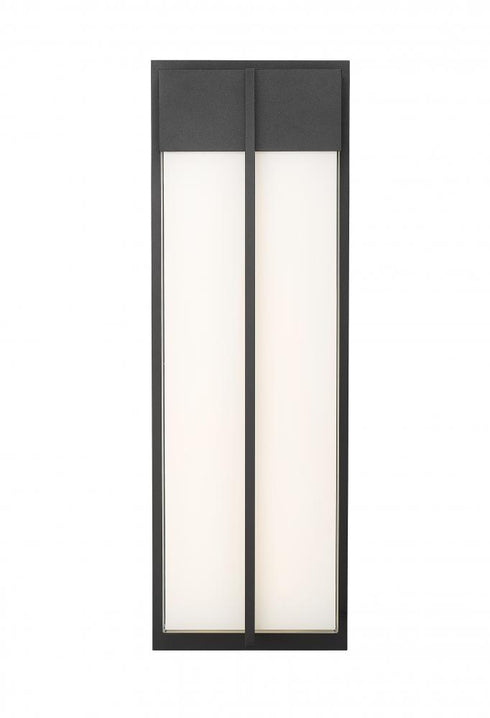 Z-Lite Nyx 2 Light Outdoor Wall Light in Black Finish Model: 5014B-BK-LED
