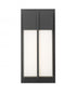 Z-Lite Nyx 2 Light Outdoor Wall Light in Black Finish Model: 5014S-BK-LED