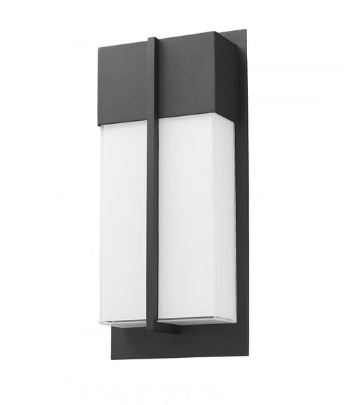Z-Lite Nyx 2 Light Outdoor Wall Light in Black Finish Model: 5014S-BK-LED