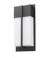 Z-Lite Nyx 2 Light Outdoor Wall Light in Black Finish Model: 5014S-BK-LED