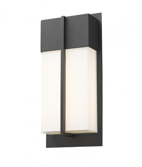 Z-Lite Nyx 2 Light Outdoor Wall Light in Black Finish Model: 5014S-BK-LED