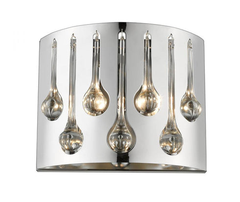 Z-Lite Oberon 2 Light Wall Sconce in Chrome Finish Model: 453R2S-CH