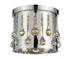 Z-Lite Oberon 3 Light Flush Mount in Chrome Finish Model: 453RF13CH