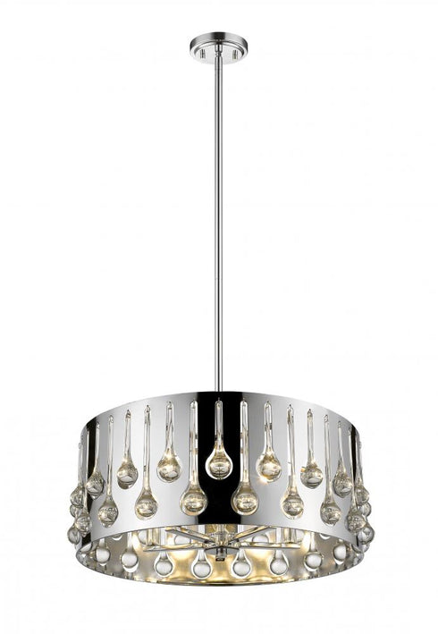 Z-Lite Oberon 5 Light Pendant in Chrome Finish Model: 453-20CH