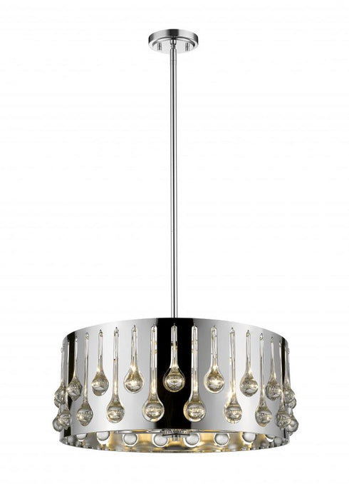 Z-Lite Oberon 5 Light Pendant in Chrome Finish Model: 453-20CH