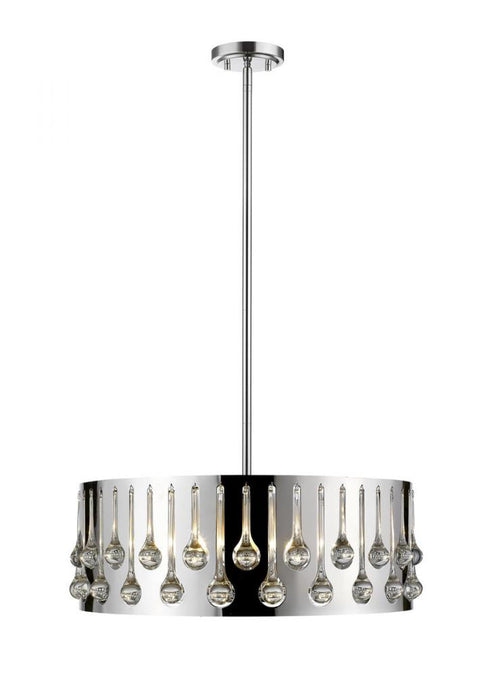 Z-Lite Oberon 6 Light Chandelier in Chrome Finish Model: 453-24CH