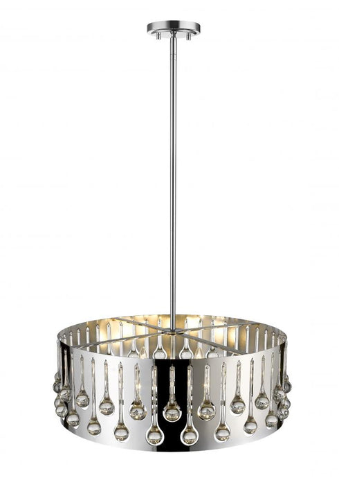 Z-Lite Oberon 6 Light Chandelier in Chrome Finish Model: 453-24CH