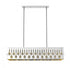 Z-Lite Oberon 7 Light Linear Chandelier in Chrome Finish Model: 453-43CH