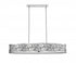 Z-Lite Opal 8 Light Linear Chandelier in Chrome Finish Model: 195-55CH