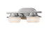 Z-Lite Optum 2 Light Vanity in Brushed Nickel Finish Model: 1917-2V-BN-LED