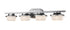 Z-Lite Optum 4 Light Vanity in Brushed Nickel Finish Model: 1917-4V-BN-LED