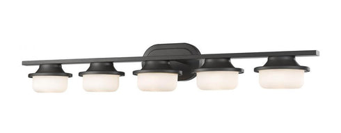 Z-Lite Optum 5 Light Vanity in Brushed Nickel Finish Model: 1917-5V-BN-LED