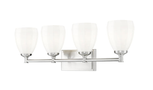 Z-Lite Oren 4 Light Vanity in Brushed Nickel Finish Model: 7004-4V-BN