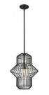Z-Lite Orsay 1 Light Pendant in Matte Black Finish Model: 1941P15-MB