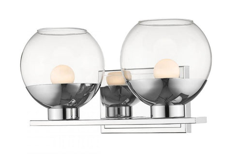 Z-Lite Osono 2 Light Vanity in Brushed Nickel Finish Model: 1924-2V-BN-LED