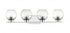 Z-Lite Osono 4 Light Vanity in Chrome Finish Model: 1924-4V-CH-LED