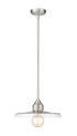 Z-Lite Paloma 1 Light Pendant in Brushed Nickel Finish Model: 820P14-BN